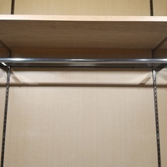 パネル式ハンガーラック・１段ハンガー・洋服掛け・キャスター付き・０５の画像