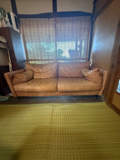 本革ソファー3人掛け