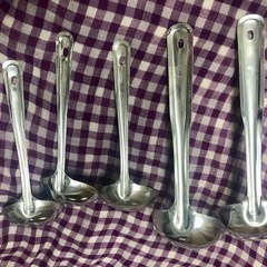 DAIYA KYOEI　シルバーアルマイトお玉　11cm　8.5㎝　新品　5本の画像