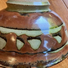 深皿　大皿　ボウル　益子焼(?) 欠けありの画像