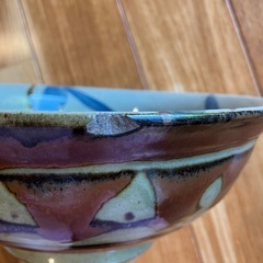 深皿　大皿　ボウル　益子焼(?) 欠けありの画像