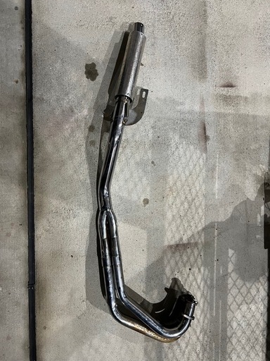 カワサキ　バリオス　社外メッキマフラー