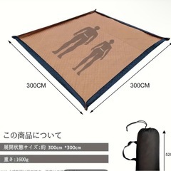 キャンプ・アウトドア　撥水加工レジャーマットの画像