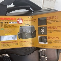 🏍️新品未使用バイク用シングルスクエアバッグの画像
