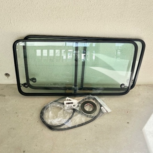 2列目スライドガラス 新品フルセット デリカ スターワゴン スライド窓 デリカスターワゴン P24 P25 P35