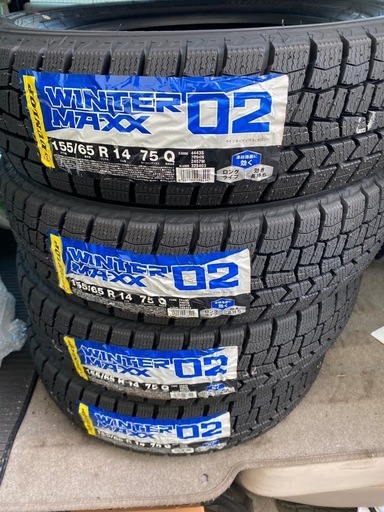最終価格❗️値引き❣️新品❗️4本❗️2025年製❗️ 155/65R14 ダンロップ　スタッドレス　WM2