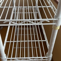 メタルラック　白　の画像