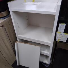 木製ラック 白 キャスター付 85247の画像