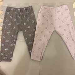 西松屋　ベビーレギンス スパッツ　パンツ　ボトムス　80cm 保育園着の画像