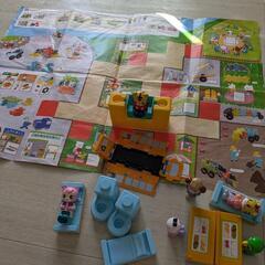 値下げ！しまじろうと仲間たち★ちゃれんじえんごっこ遊び★バスポーチ新品の画像