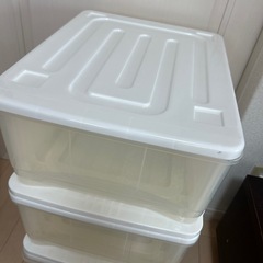 ニトリ　小物収納ケース FD(Lサイズ) 3個セットの画像