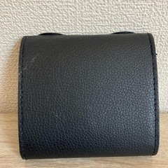 VIS ハートカット財布　ブラック　折りたたみ財布の画像