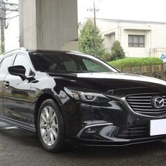 即乗りＯＫ 車検令和9年6月 29年12月式 アテンザワゴン 中期モデル クリーンディーゼルターボ 衝突軽減ブレーキ ナビ フルセグTV Bluetooth バックモニター スマートキー フルエアロ クルコン LED ETC BOSEサウンドの画像