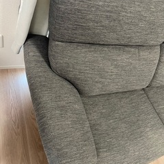 ニトリ　3人掛け布張りソファ(NポケットA13 DR-GY)の画像