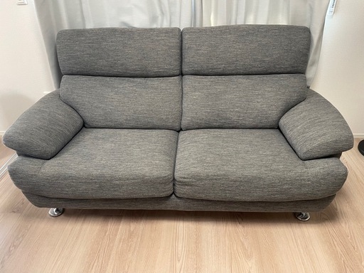 ニトリ　3人掛け布張りソファ(NポケットA13 DR-GY)