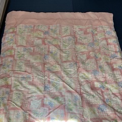 シングル　掛け布団　２枚　水色　ピンク　来客用の画像