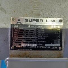 岩田　IWATA　エアコンプレッサー SP-22P タンク120L 2.2kw 三相200V (3馬力)の画像