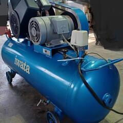 岩田　IWATA　エアコンプレッサー SP-22P タンク120L 2.2kw 三相200V (3馬力)の画像