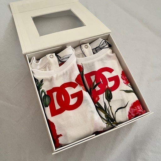 【新品】D&Gドルガバロンパース2枚セット80