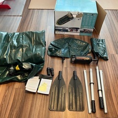 ゴムボート ４人乗り シーホーク ボート 大型 空気式ゴムボート セット intex 釣り レジャー 海 池 川の画像