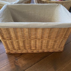 布カバー付きバスケットの画像