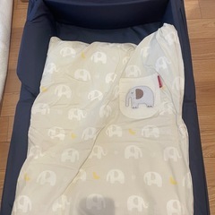 ファルスカ　コンパクトベッド　ライト　ネイビーの画像