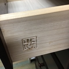 民芸タンス　7段　箪笥　チェスト　引き出し　中古品　※左側面はがれ有りの画像