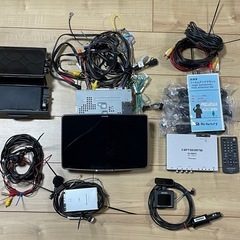 【美品】アルパイン DAF11Z 他TVチューナー、ETC.ドラレコ、バックカメラ、1DIN収納ボックスの画像