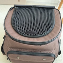 無料:ペット用リュック（未使用）の画像