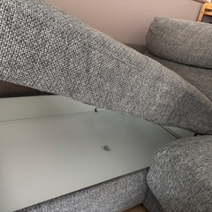 IKEA　イケア　3人掛けカウチ付きソファの画像