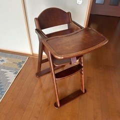 KATOJI 木製ベビーチェア　折りたたみの画像