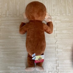 【新品・タグ付き】おさるのジョージ　ギガジャンボべろべろばあぬいぐるみ　人気の画像