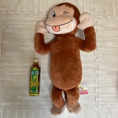 【新品・タグ付き】おさるのジョージ　ギガジャンボべろべろばあぬいぐるみ　人気の画像