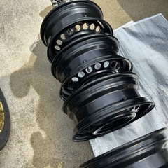 スチールホイール　4本　16J  タイヤの画像