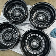 スチールホイール　4本　16J  タイヤの画像