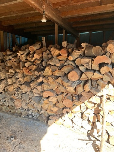 薪 薪ストーブ キャンプ 石川県白山市引取り 軽トラック満載 乾燥済み