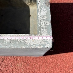 キューブプランター 55cm グレーの画像