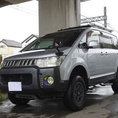 即乗りＯＫ 4WD 23年式 デリカD5 Gパワーパッケージ リフトアップ 車検8年11月25日 ナビ TV バックモニター 両側パワスラ スマートキー クルコン HID ETCの画像