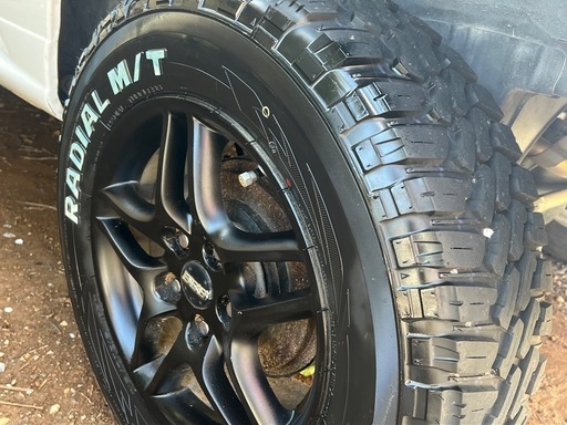 M/Tタイヤ ホイール4本セット 引き取り限定 パジェロミニ使用