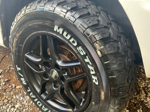 M/Tタイヤ ホイール4本セット 引き取り限定 パジェロミニ使用