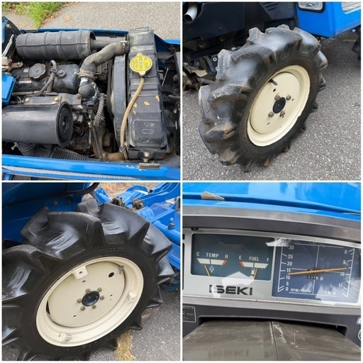 ISEKI イセキ 4WD TU155F農業用トラクター 耕運機能付き