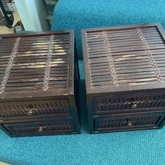 ４段小物入れアンティーク風の画像