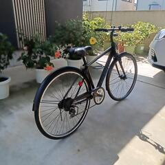 🎀😉お買得，未登録自転車オールアルミ仕様、クロスバイク（配達対応可能¥300円)の画像