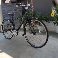 🎀😉お買得，未登録自転車オールアルミ仕様、クロスバイク（配達対応可能¥300円)の画像