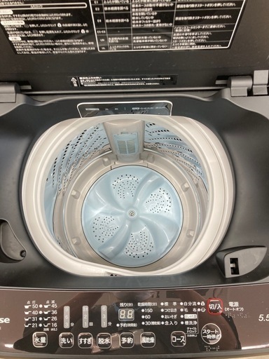 【トレファク高槻店】安心の6ヶ月間保証！取りに来られる方限定！Hisense（ハイセンス）の全自動洗濯機のご紹介です！