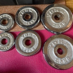 クロームメッキダンベルセット中古の画像