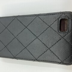 シャネル　スマホケース　黒　12.8×6.8×1.5ｃｍ　キャビアスキン　シリアルシールあり　フランス製の画像