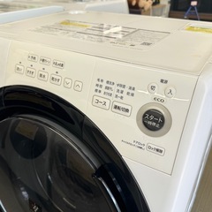 【超美品‼️】シャープ 2021年製 7.0/3.5kgドラム式洗濯乾燥機 洗濯機 ヒーター乾燥 プラズマクラスター搭載 ホワイト♪の画像