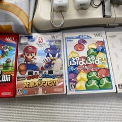 Wii本体＋ソフト＋ボードの画像