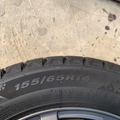 155/65R14  軽自動車　スタッドレスタイヤホイール　美品  の画像